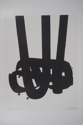Pierre soulages lithographie - pierre,