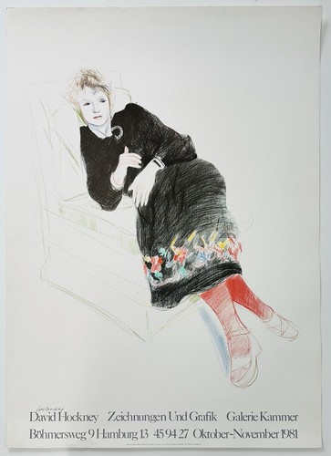 Original david hockney poster - david,