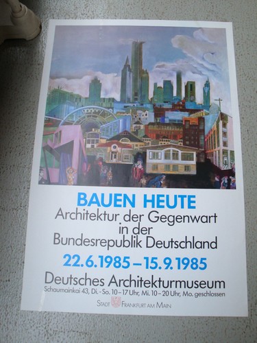 Plakat austellung bauen heute - austellung,