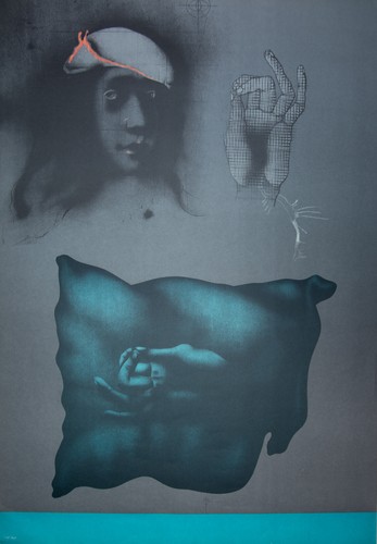 Paul wunderlich offset plakat - wunderlich:, offset-plakat