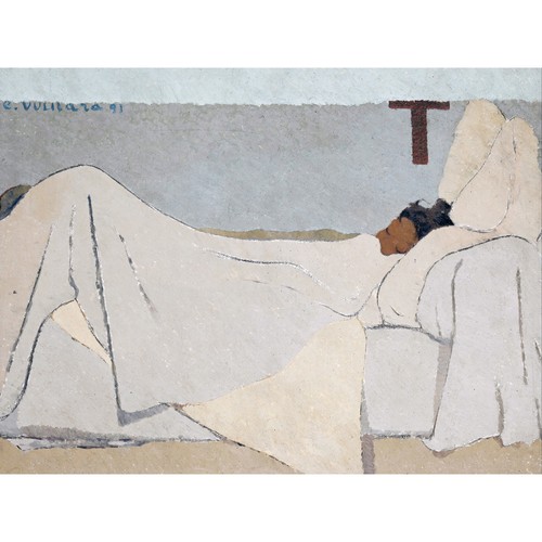 Vuillard bett schlafend - im,