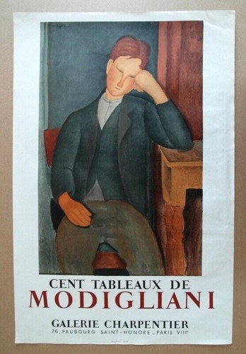 Modigliani ausstellungsplakat - modigliani,