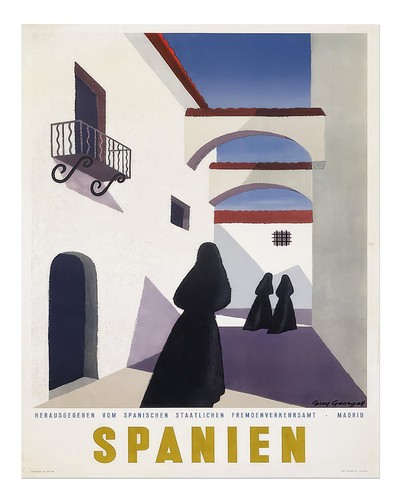 Vintage spanien reiseplakat - vintage,