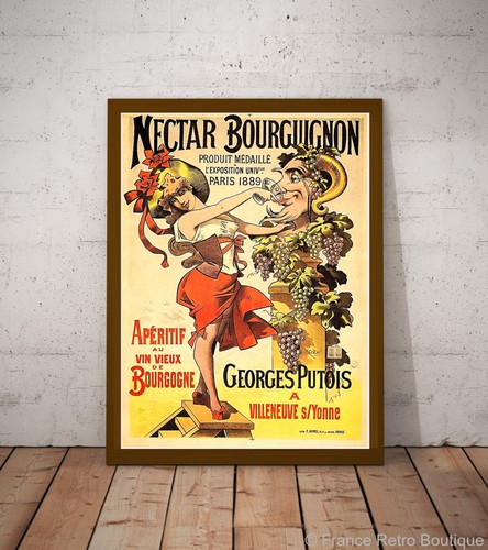 Vintage poster nectar - vintage-poster, „nectar