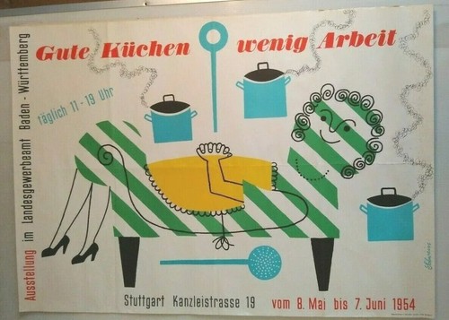 1954 poster plakat - poster, ausstellung
