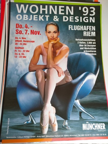 Plakat wohnen objekt - '93, und