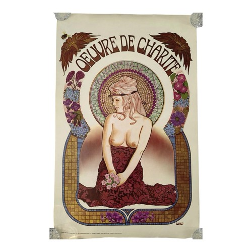 Vintage jugendstil plakat - jugendstil,