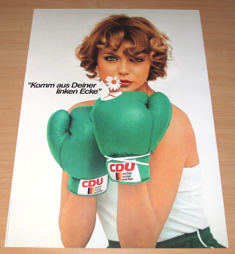 Cdu wahlplakat poster 70er - poster,