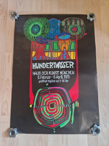 Hundertwasser plakat 1975 haus - hundertwasser,