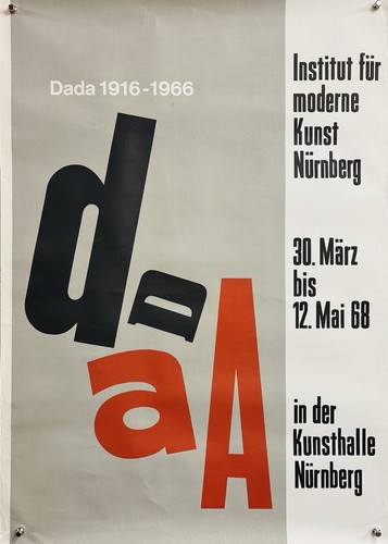 Original dada poster 1916 1966 - dada,