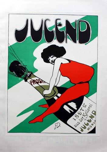 Original plakat jugendstil - plakat,