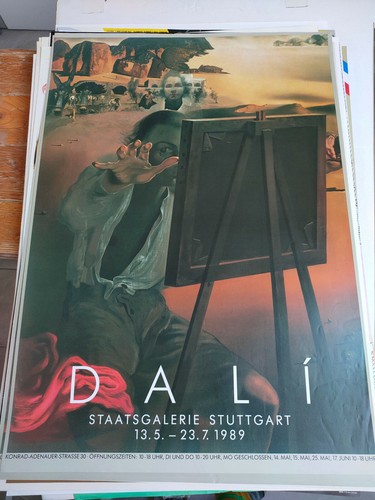 Plakat dalì ausstellung 1989 - ausstellung,