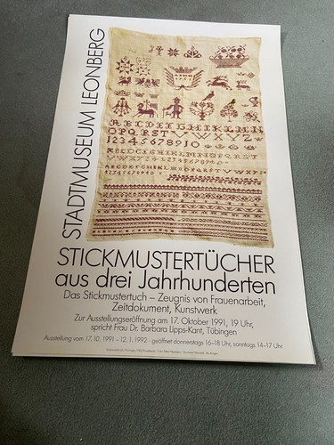 Plakat stickmustertücher - plakat,,