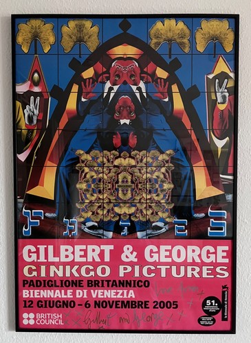 Ausstellungsplakat gilbert - gilbert, &
