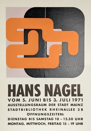 Hans nagel plakat siebdruck - nagel,,