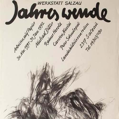 Ausstellungsplakat jahreswende - ausstellungsplakat,