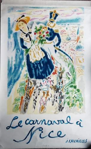 Original vintage plakat nizza - plakat,