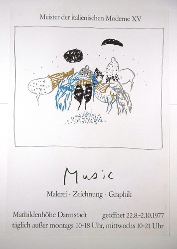 Ausstellungsplakat music - ausstellungsplakat,