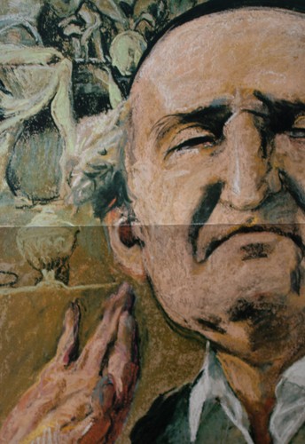 Plakat männerporträt relief - männerporträt,